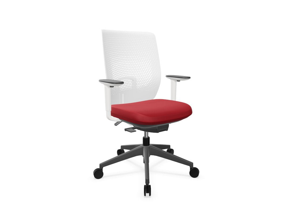 TRIM Mesh Back Office Chair Task Chair Actiu Red White