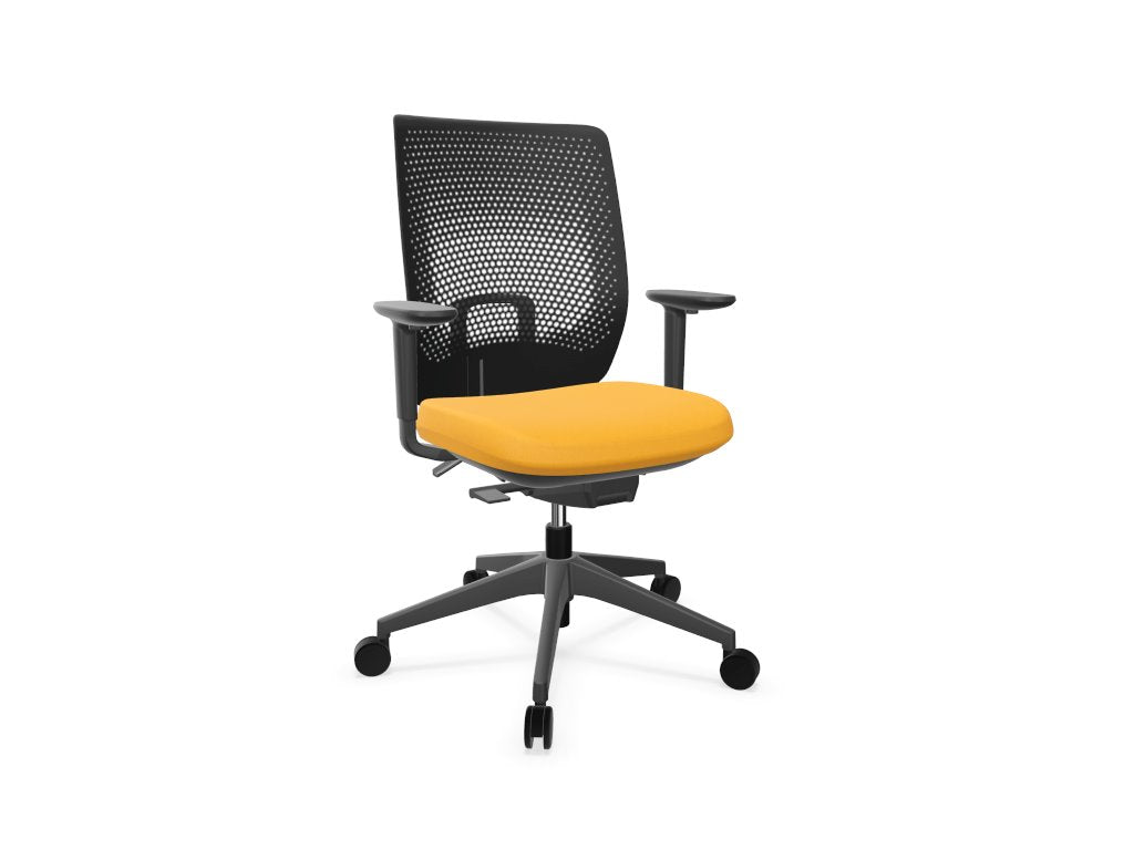 TRIM Mesh Back Office Chair Task Chair Actiu Yellow Black