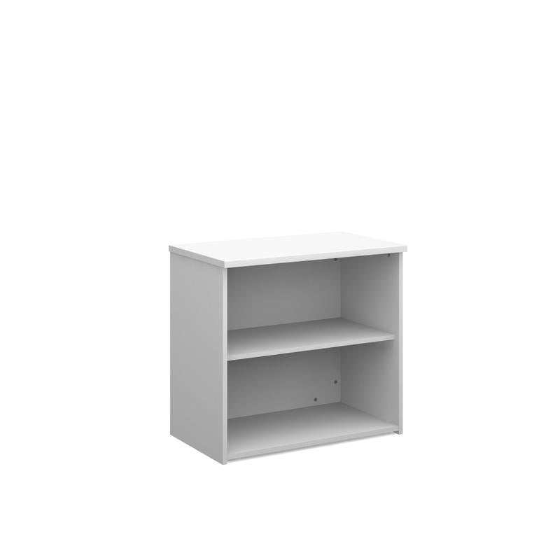 Universal bookcase 740mm high with 1 shelf Wooden Storage Dams White