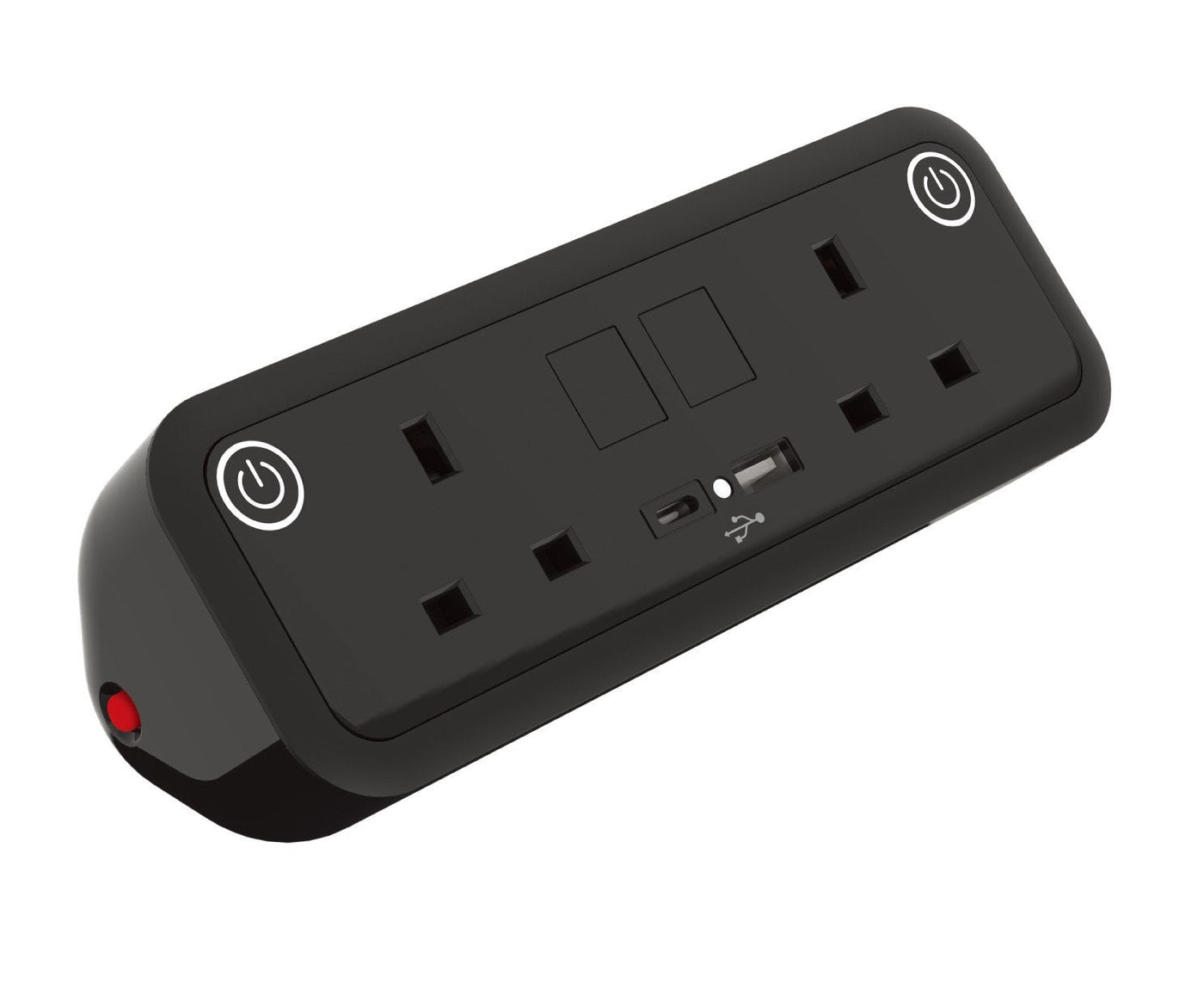 UNO Desk Top Power Module FURNITURE ACCESSORY Workstories Black