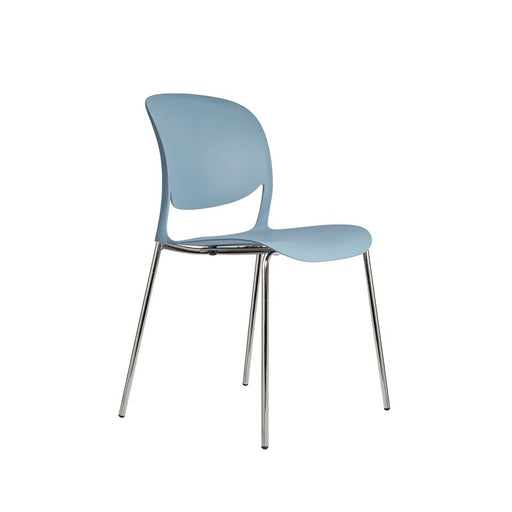Verve multi-purpose chair with chrome 4 leg frame Seating Dams Blue 