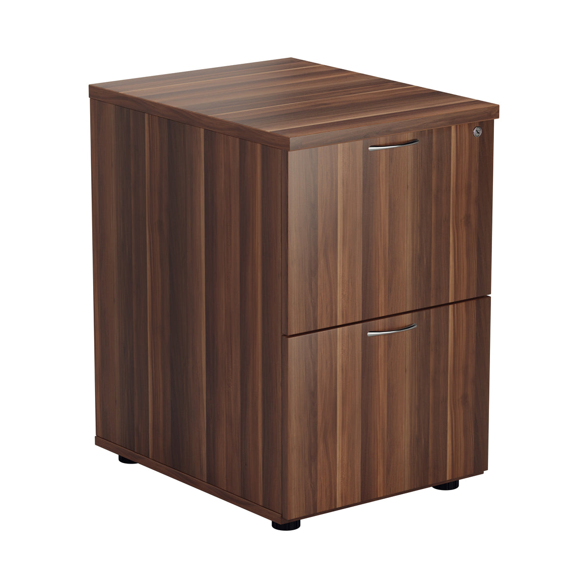 Wooden 2 Drawer Filing Cabinet - Walnut FILING TC Group Walnut