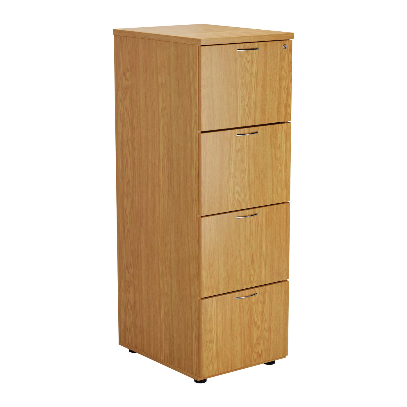 Wooden 4 Drawer Filing Cabinet FILING TC Group Oak