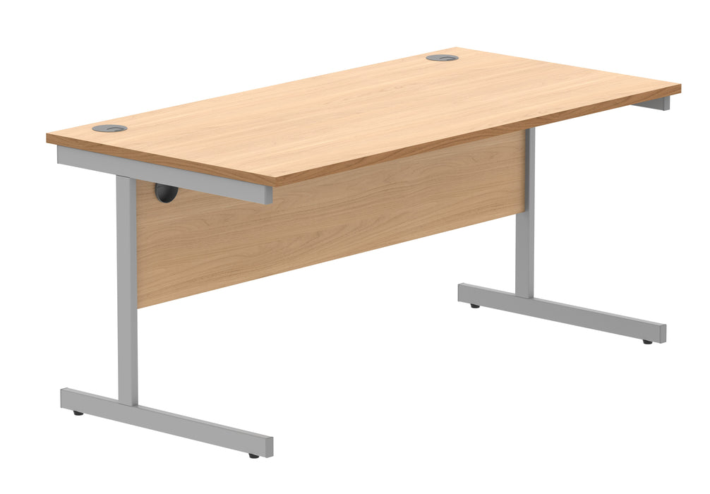 Workwise Office Rectangular Desk With Steel Single Upright Cantilever Frame Furniture TC GROUP 