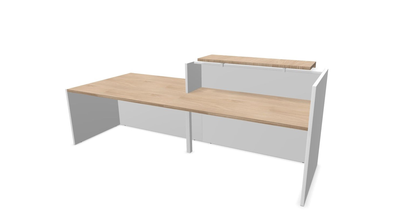 Z2 Straight Reception Desk with DDA Reception Desk Quadrifoglio