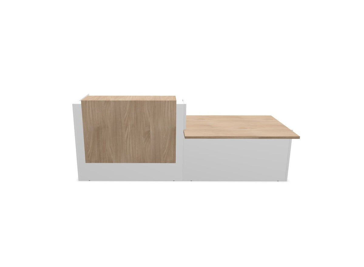 Z2 Straight Reception Desk with DDA Reception Desk Quadrifoglio