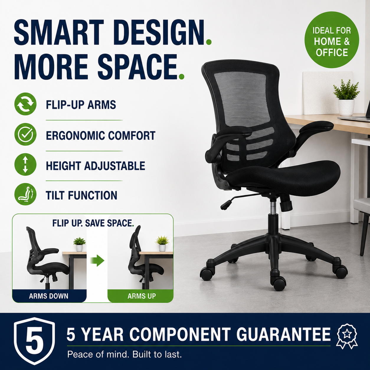 Marlos Moon Mesh Back Office Chair
