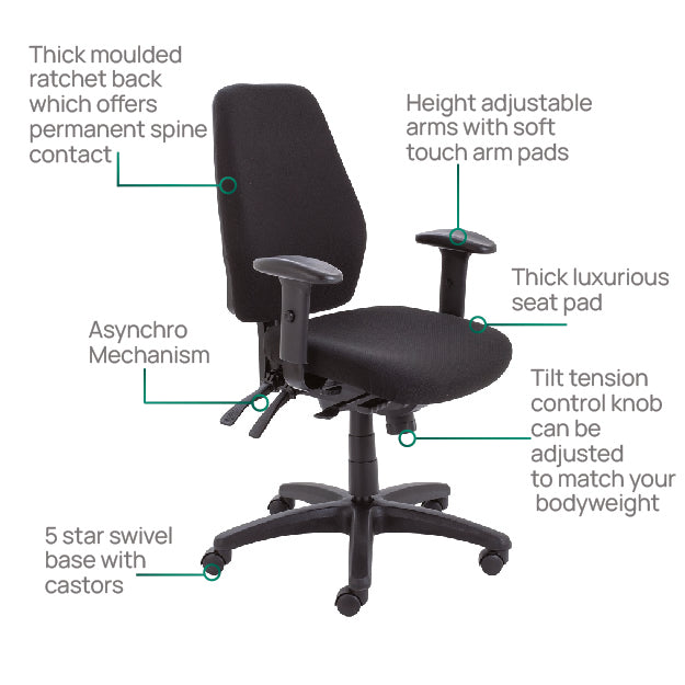 Call Centre 24hr Office Chair