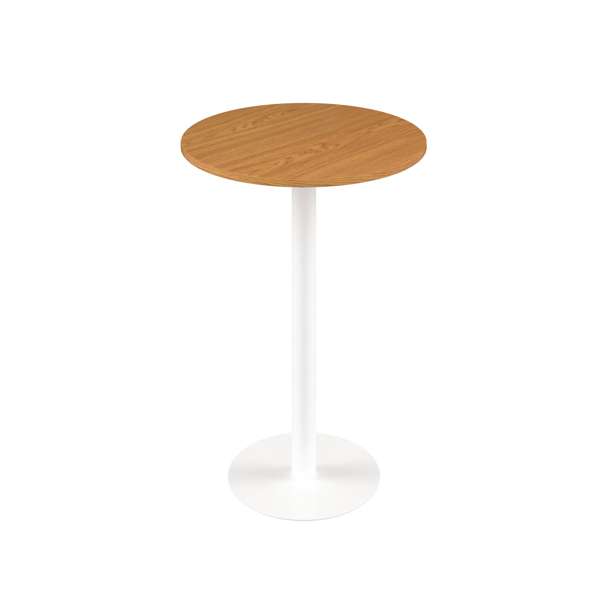 Pedestal base High Table 600mm Diameter - Oak/Black