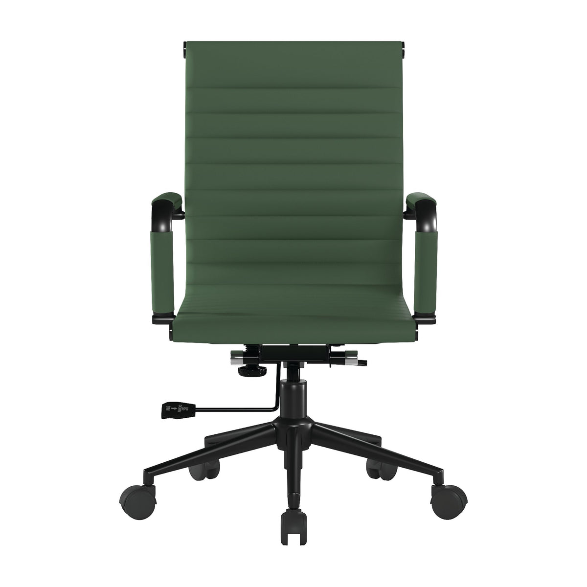 Hallmark Manager Chair with Black Frame in Forest Green