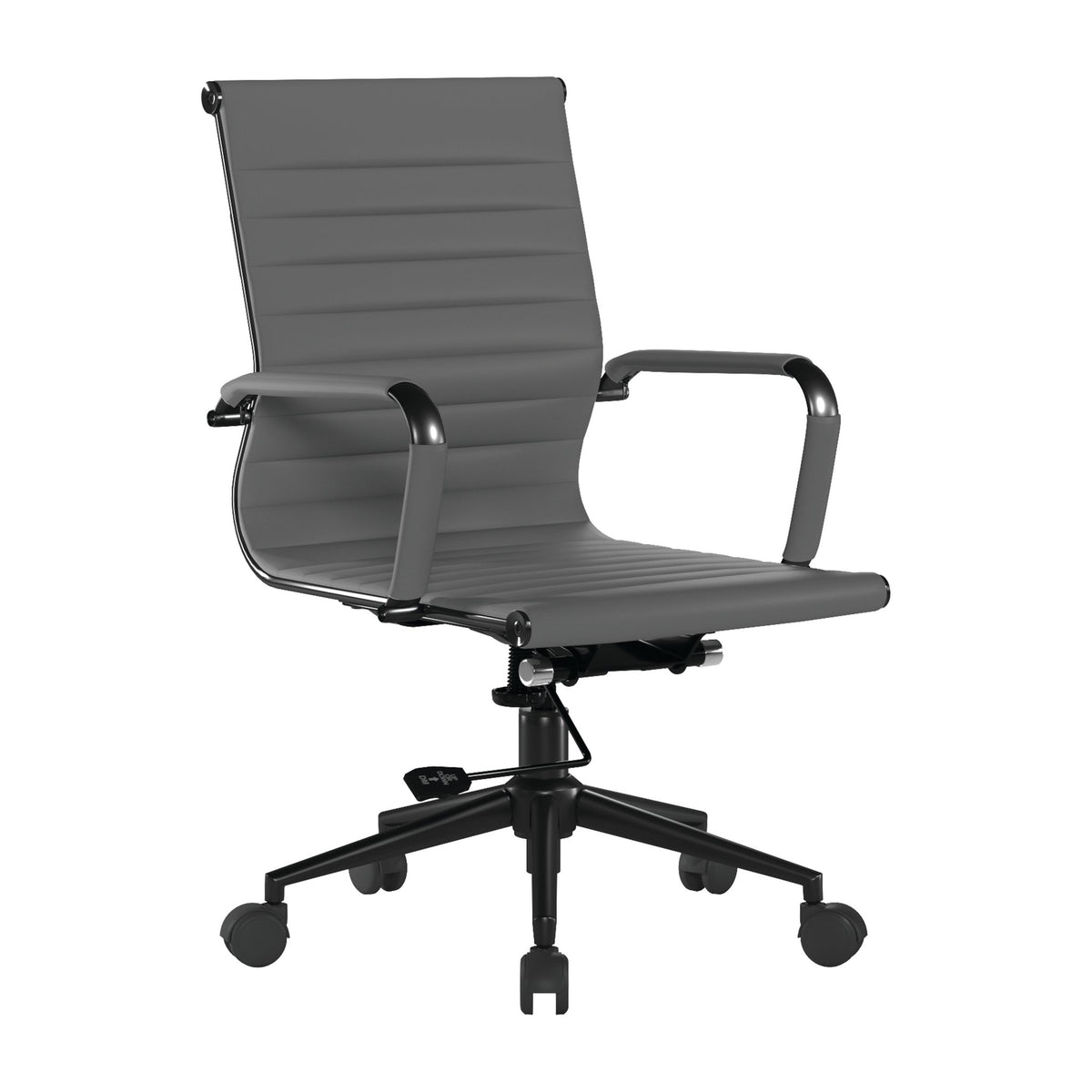 Hallmark Manager Chair with Black Frame in Grey
