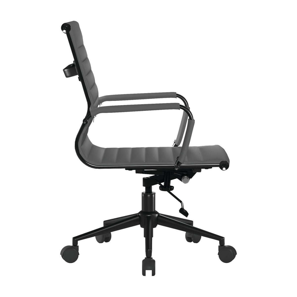 Hallmark Manager Chair with Black Frame in Grey
