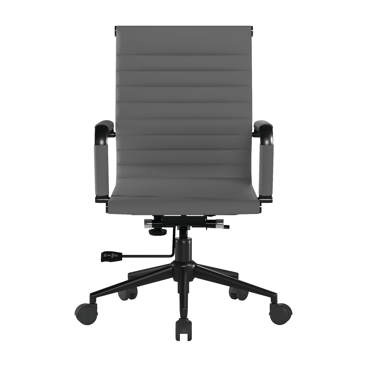 Hallmark Manager Chair with Black Frame in Grey