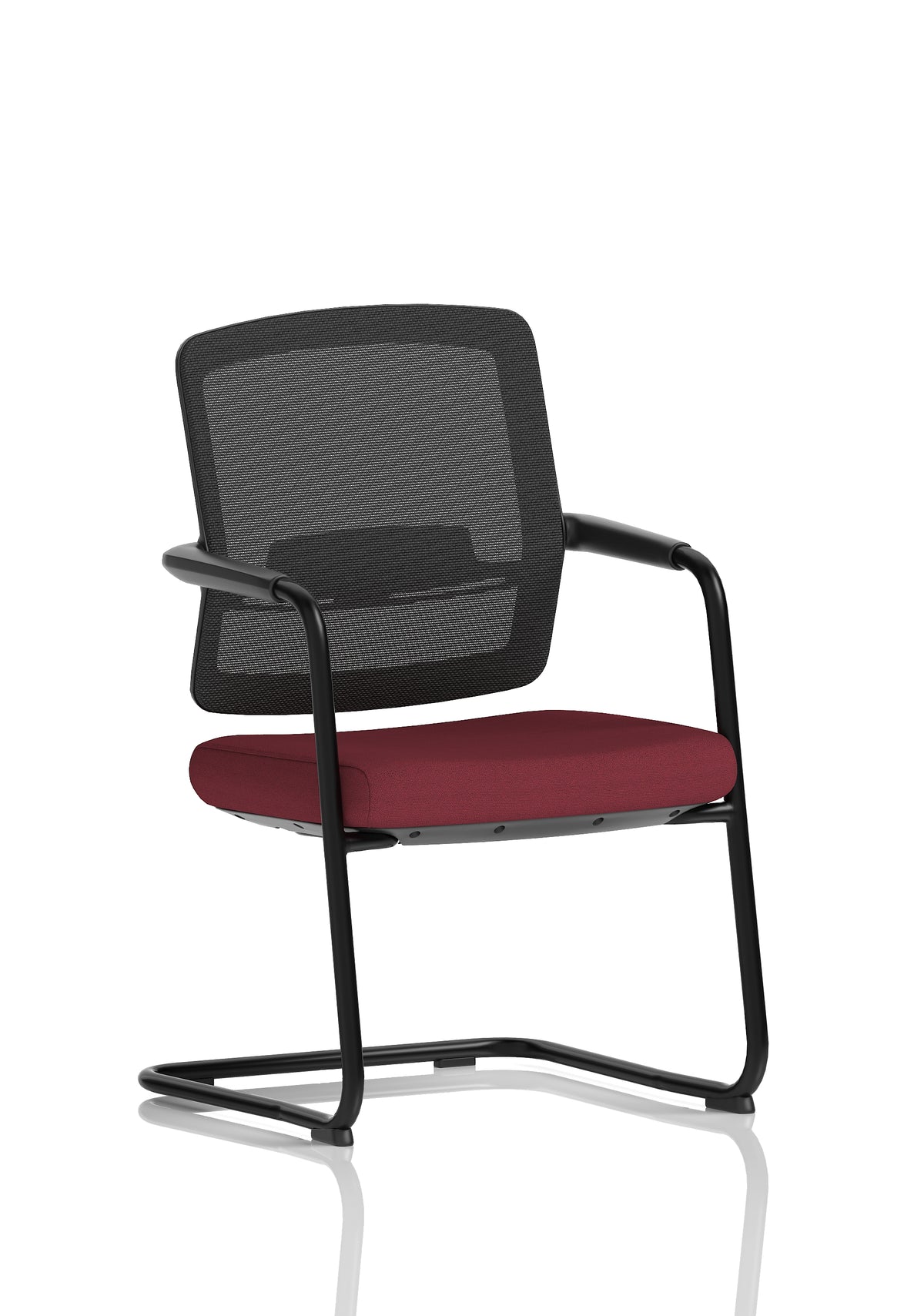 Flick Cantilever Chair - Burgundy