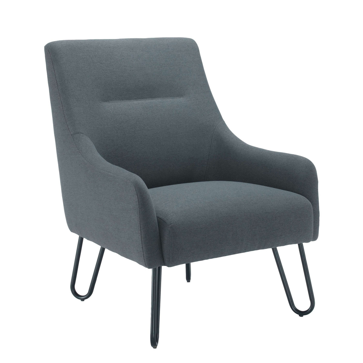 Pearl Reception Chair - Grey/Mustard/Blue