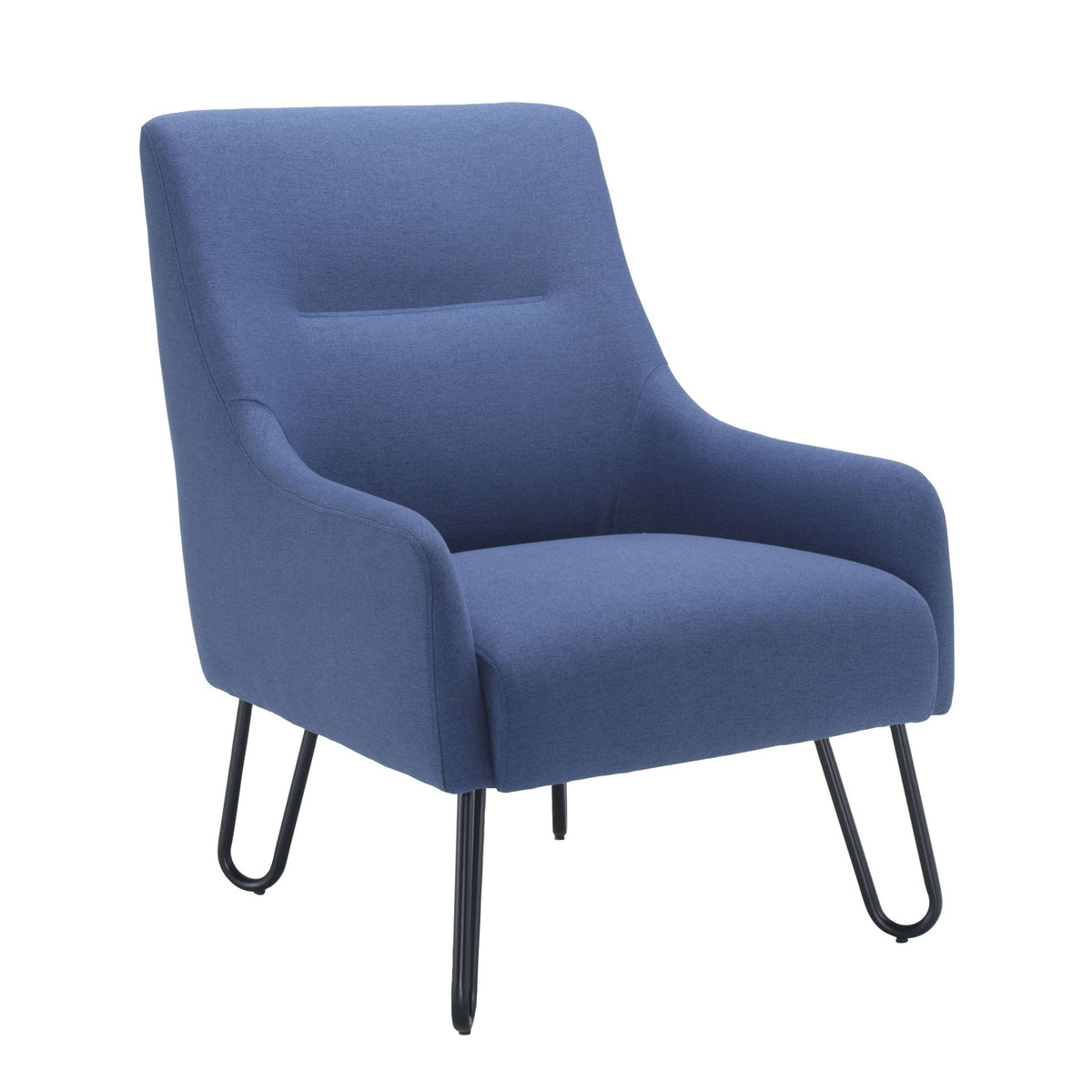 Pearl Reception Chair - Grey/Mustard/Blue