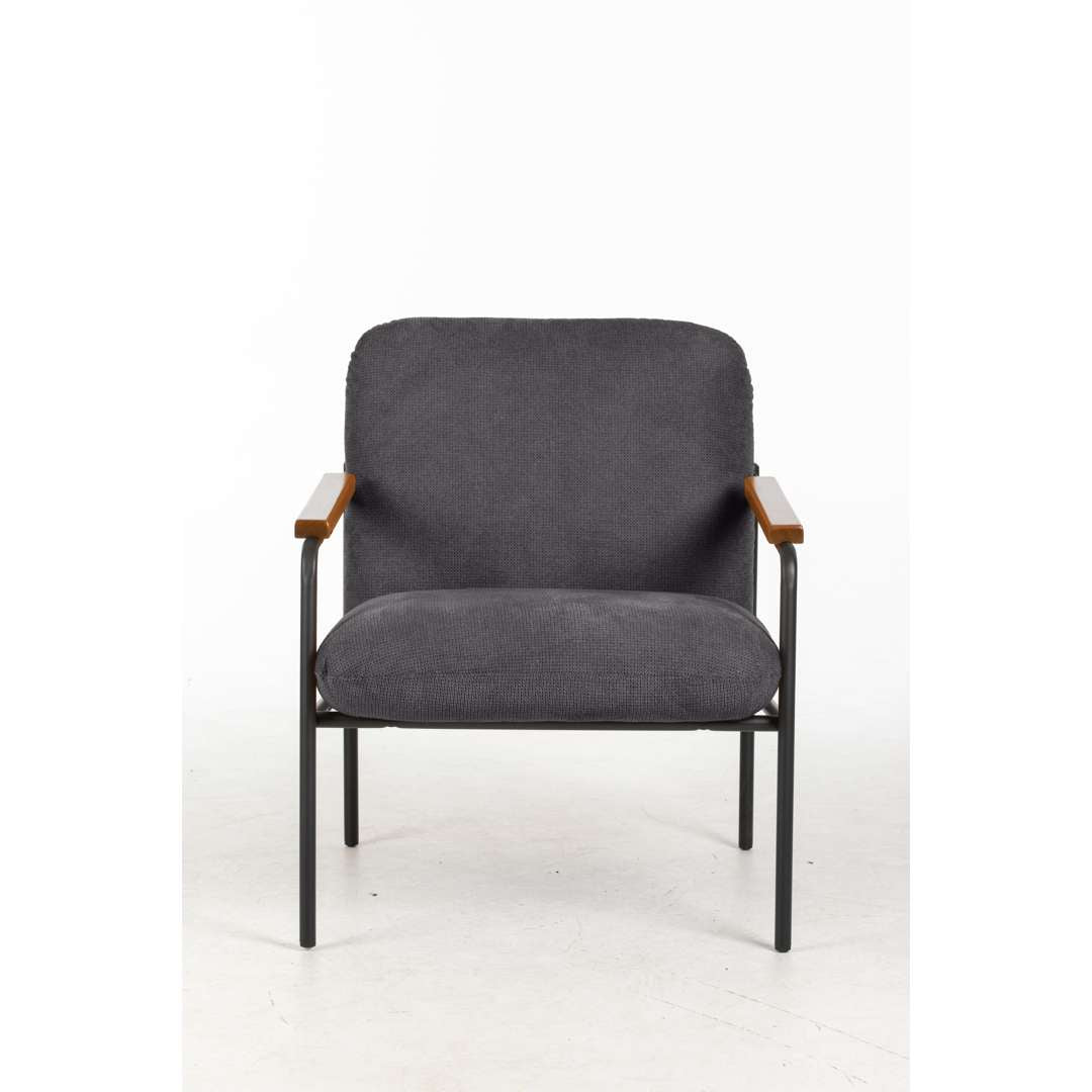 Settle Reception Chair with Wooden Arm Pads