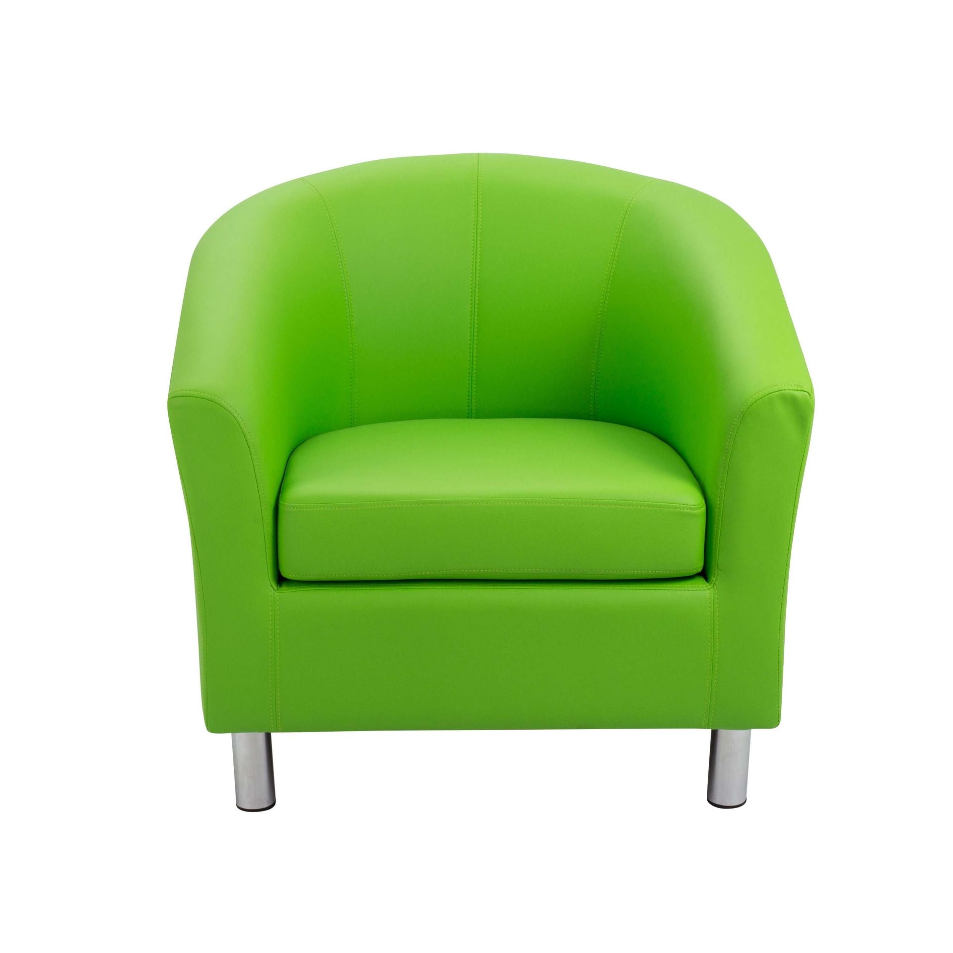 Vibrant Tub Armchair with Metal Feet