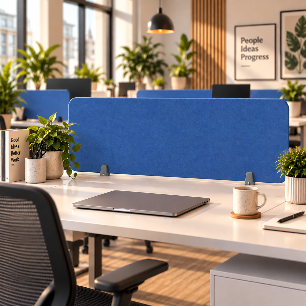 Desk Mounted Acoustic Desk Screens