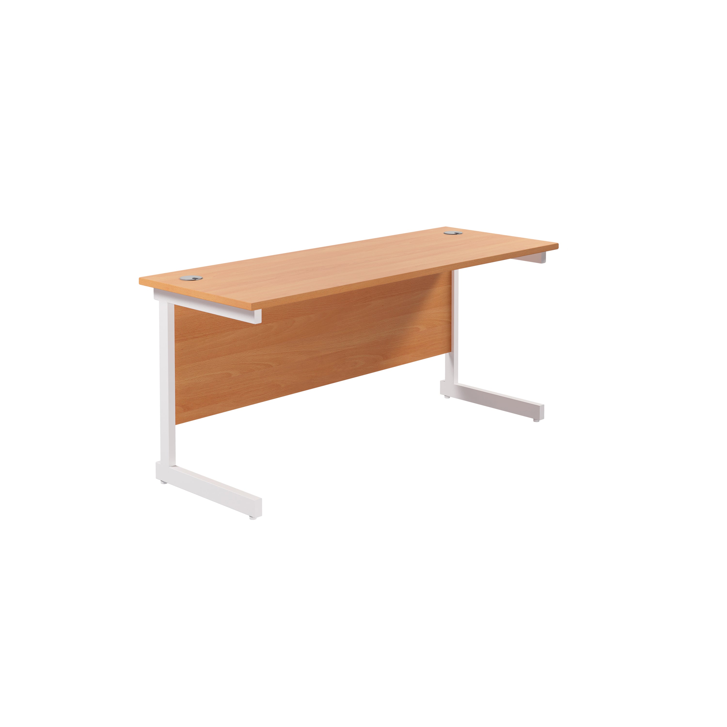 One Rectangular Office Desks - 600mm Deep