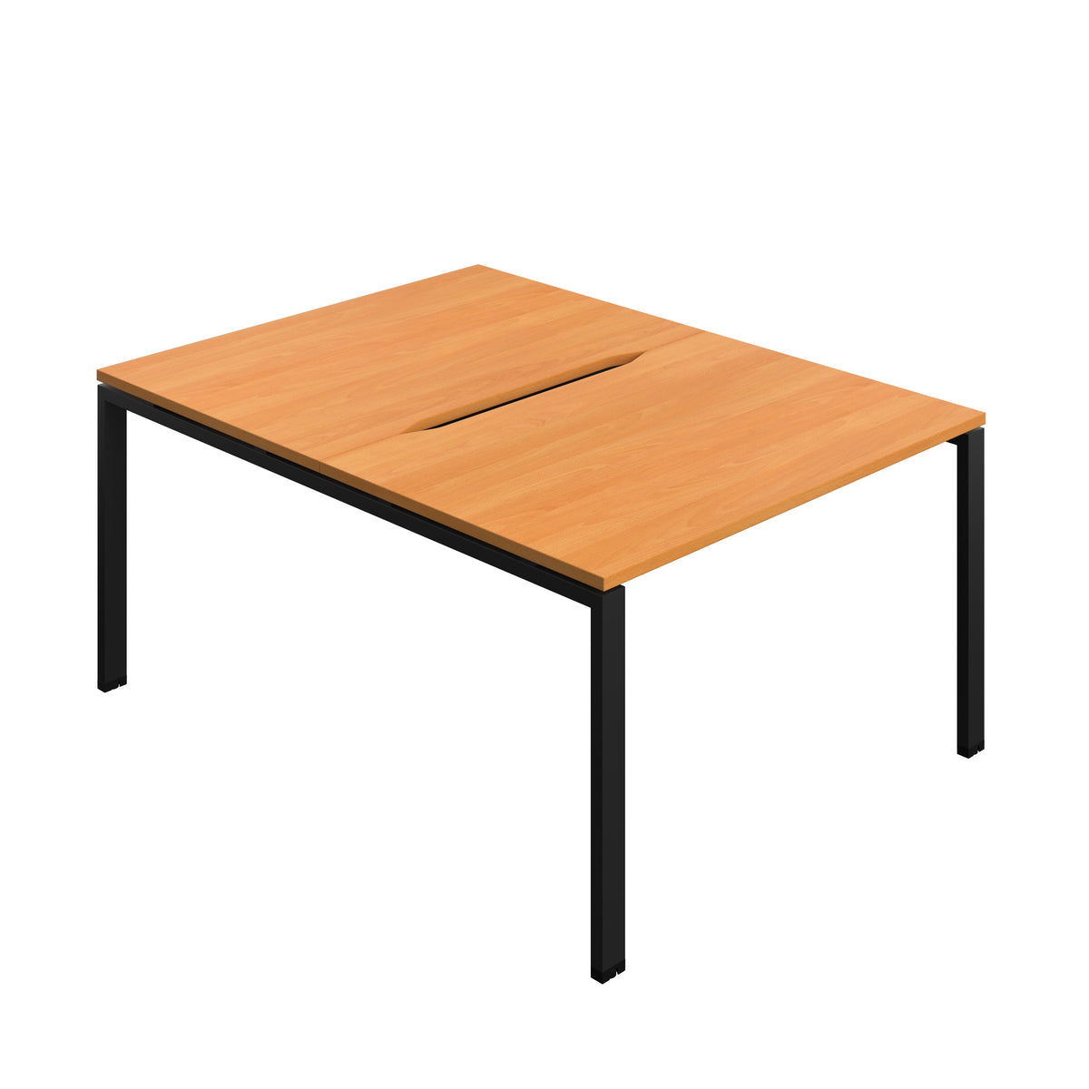 Hallmark Goal Post Back to Back Bench Desk - 2 Person 1200mm - Beech / Black