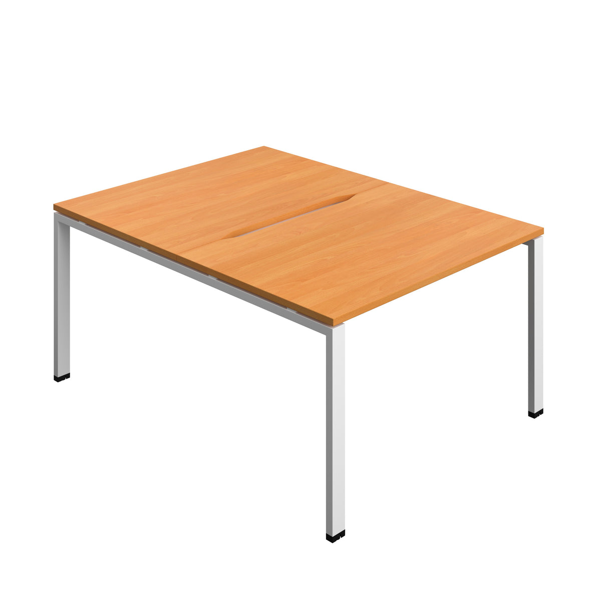 Hallmark Goal Post Back to Back Bench Desk - 2 Person 1200mm - Beech / White