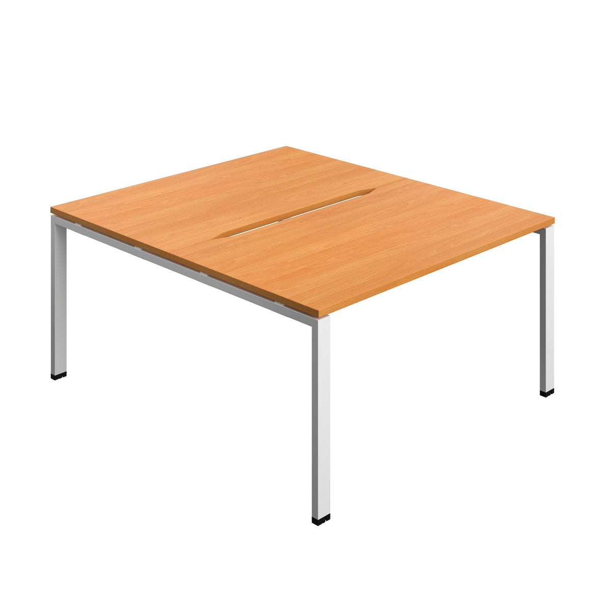 Hallmark Goal Post Back to Back Bench Desk - 2 Person 1400mm - Beech / White