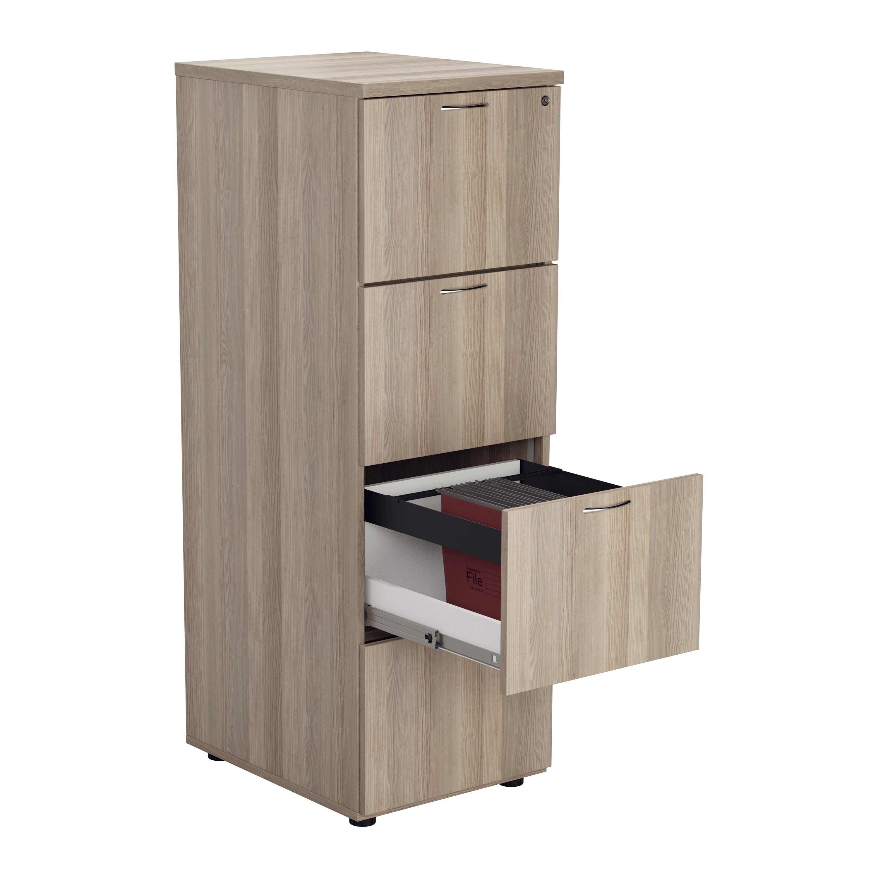 Wooden 4 Drawer Filing Cabinet