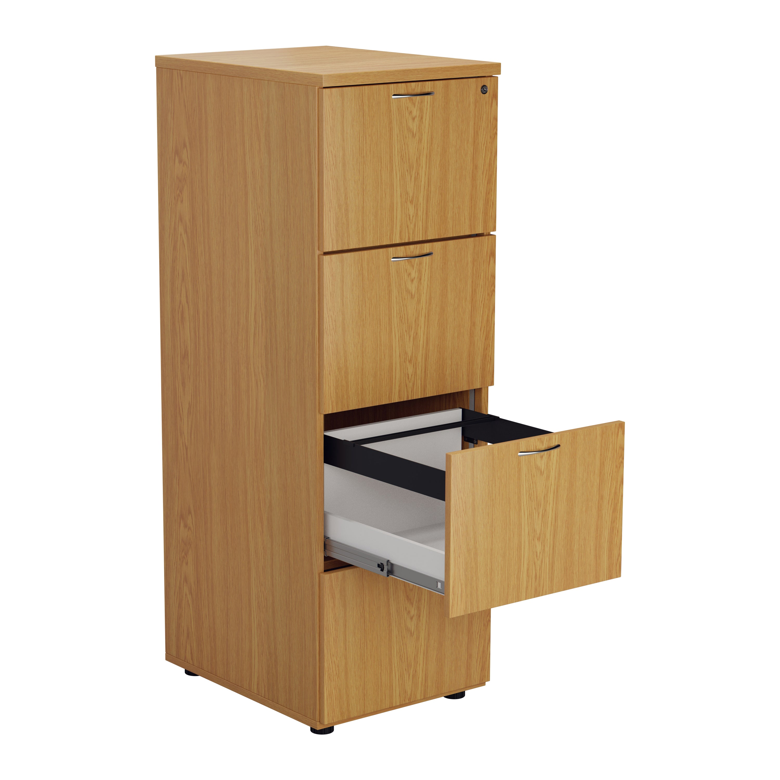 Wooden 4 Drawer Filing Cabinet