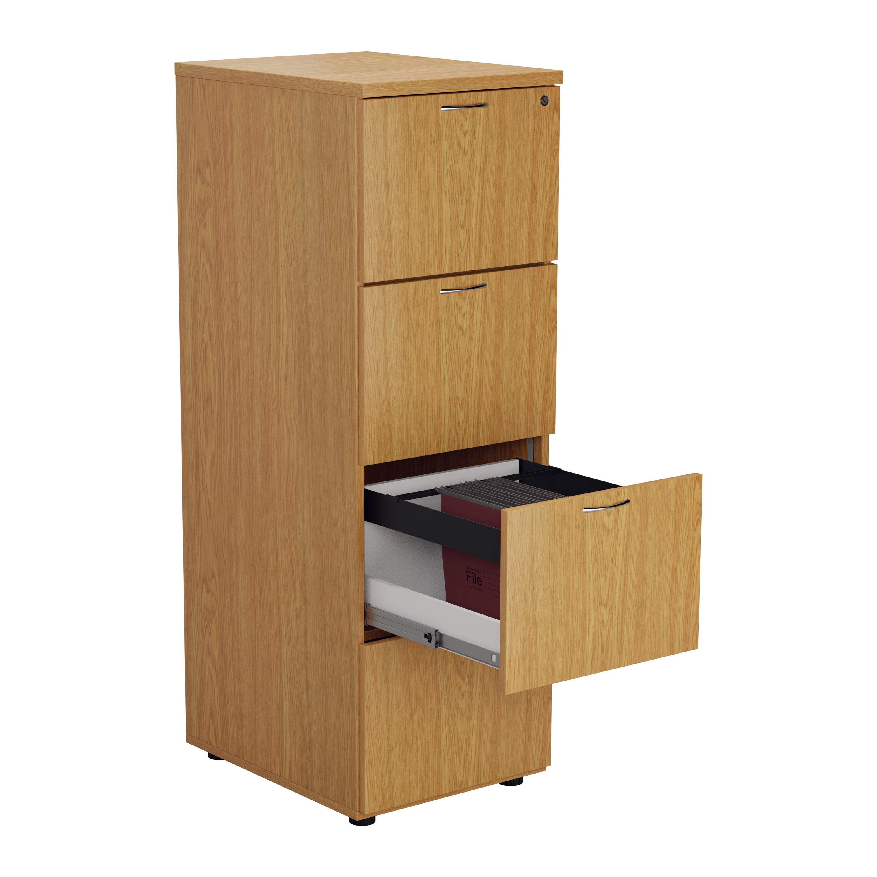 Wooden 4 Drawer Filing Cabinet