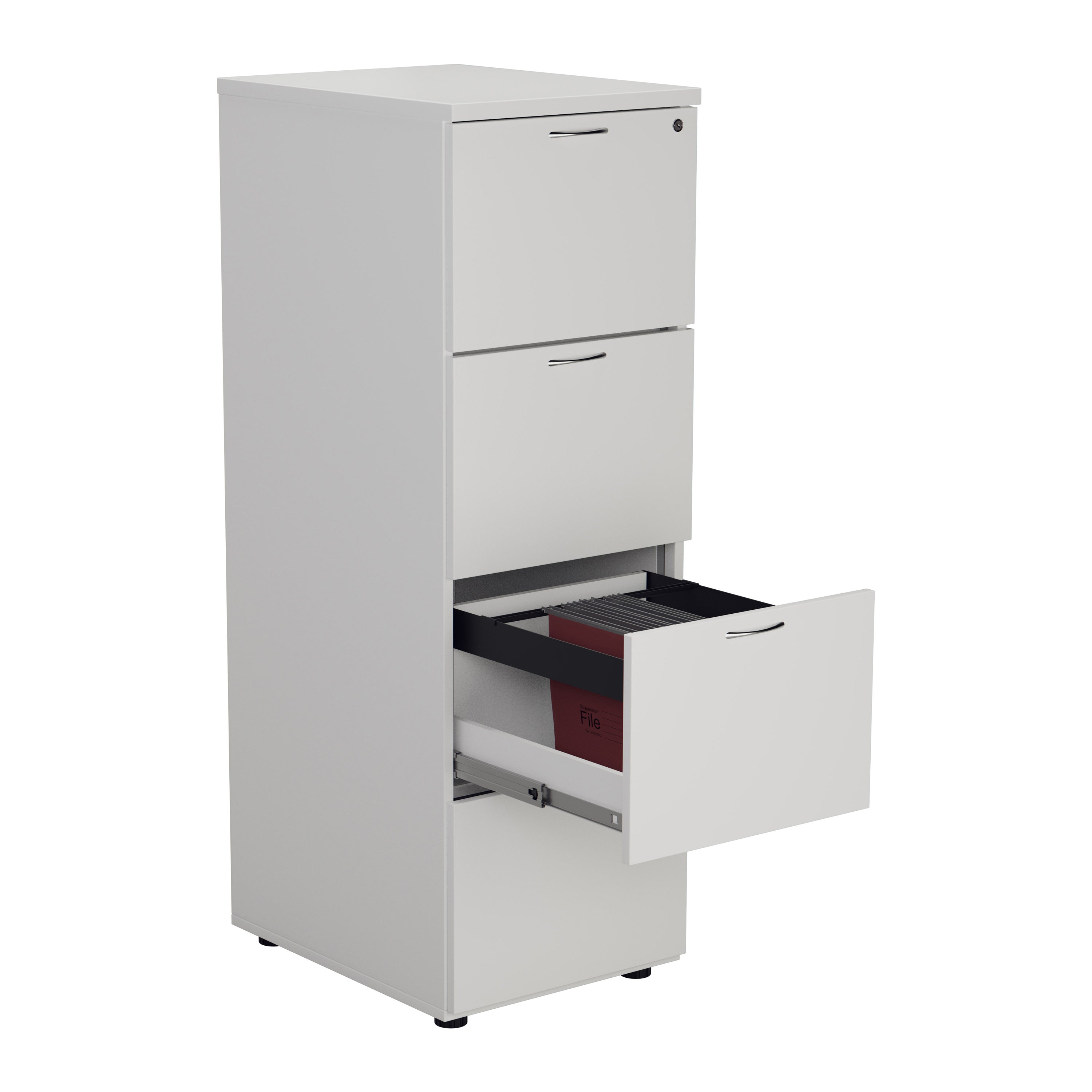 Wooden 4 Drawer Filing Cabinet