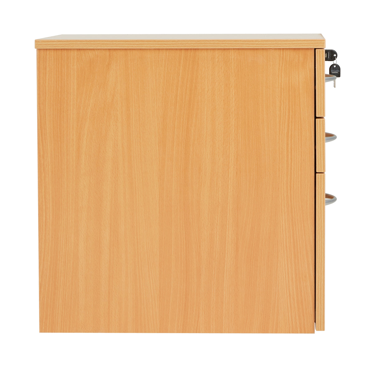 High Mobile Pedestal 3 Drawer - Beech