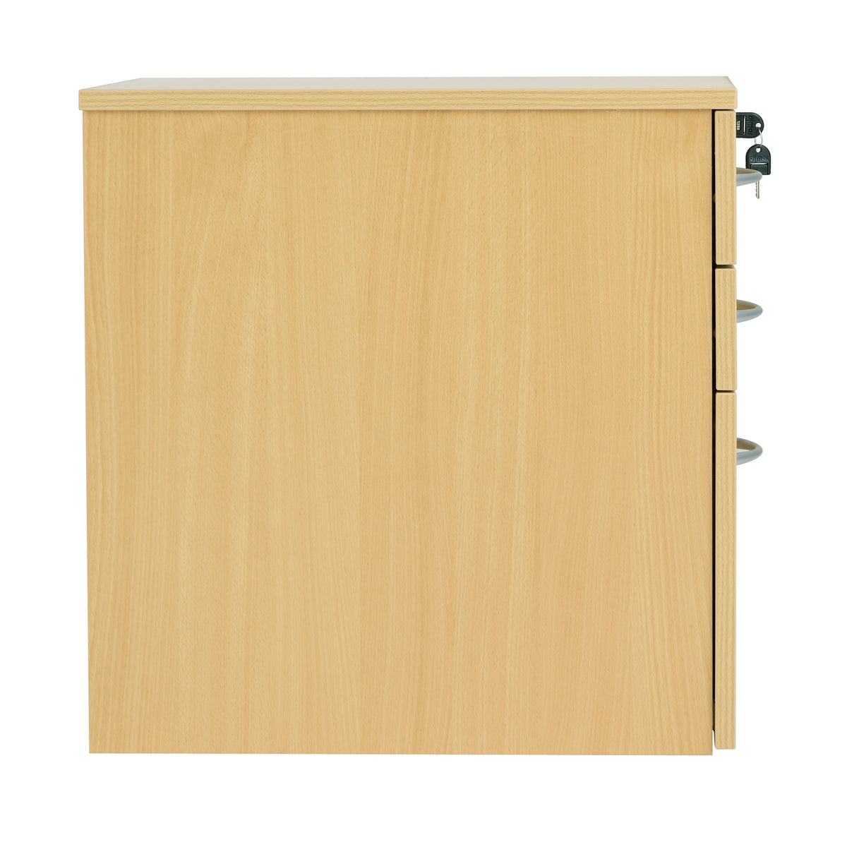 High Mobile Pedestal 3 Drawer - Nova Oak