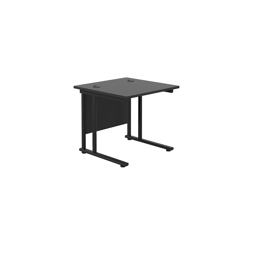 Start Next Day Delivery Black 800mm Deep Cantilever Office Desk