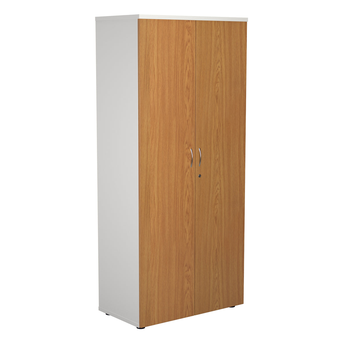 Two Tone Wooden Office Cupboard 1800mm High