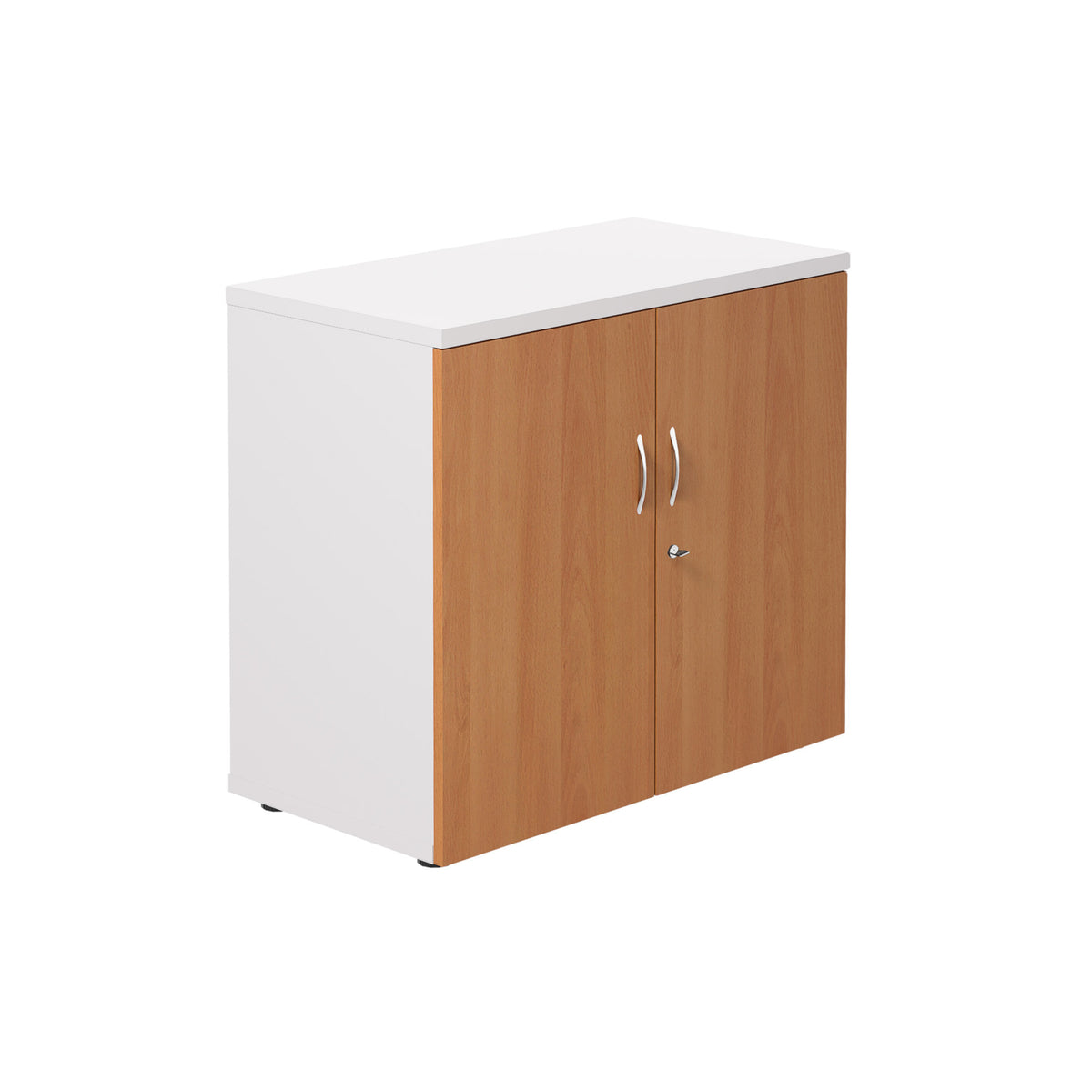 730mm White Frame High Wooden Cupboard