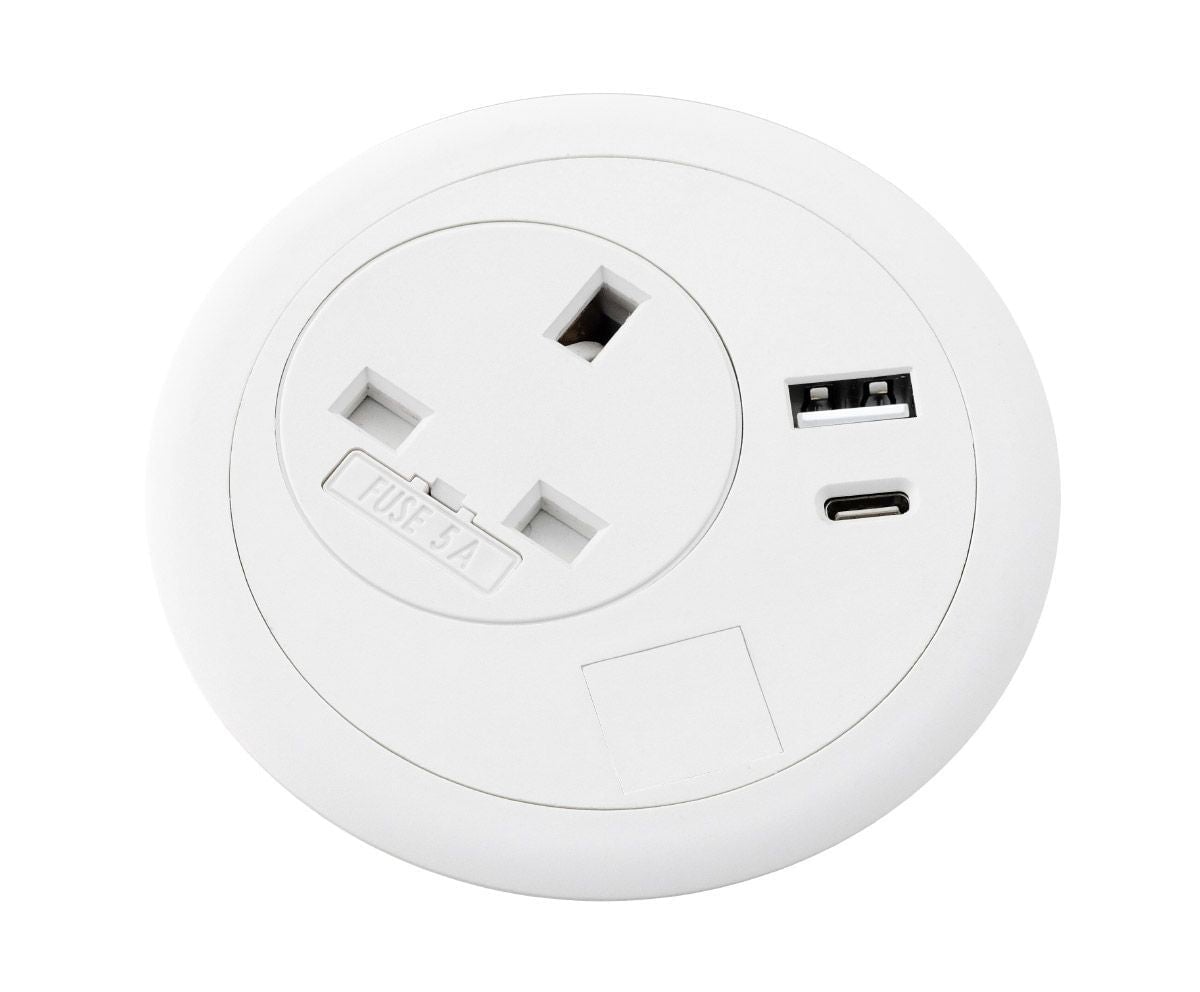 Round Office Desk Power Module