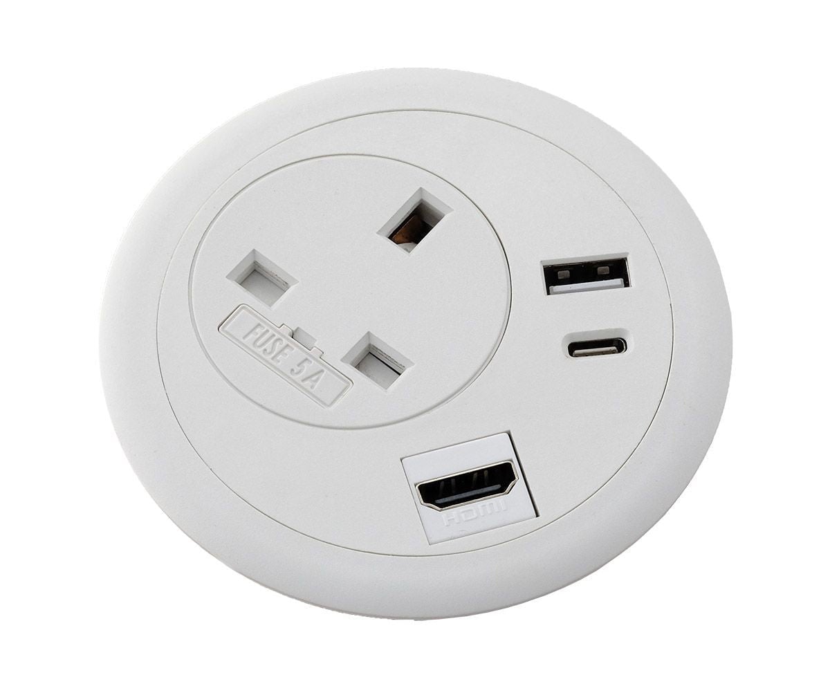 Round Office Desk Power Module