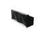 Alpa straight modular reception desk Reception Desk mdd. 2456mm Black Glass 