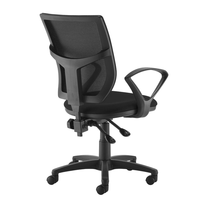 Altino 2 Lever High Back Mesh Office Chair With Fixed Arms Seating Dams 