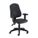 Calypso II High Back Office Chair Chairs TC Group Black - Faux Leather Height Adjustable 