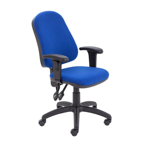 Calypso II High Back Office Chair Chairs TC Group Royal Blue Height Adjustable 