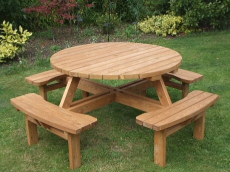 Cascade Round Picnic Table Picnic Tables Etimber 