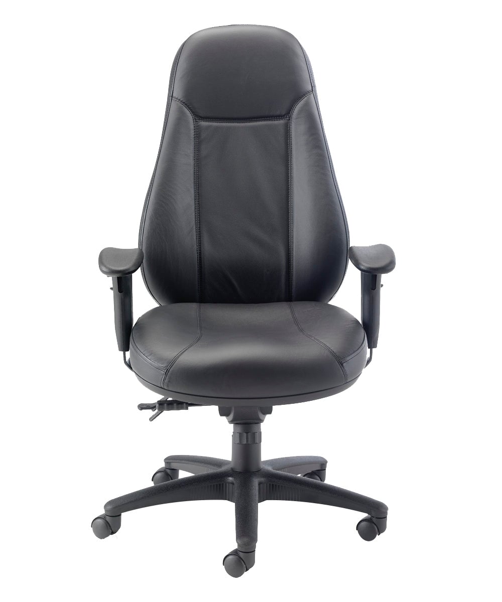 Cheetah 24hr Heavy Duty Leather Faced Posture Chair