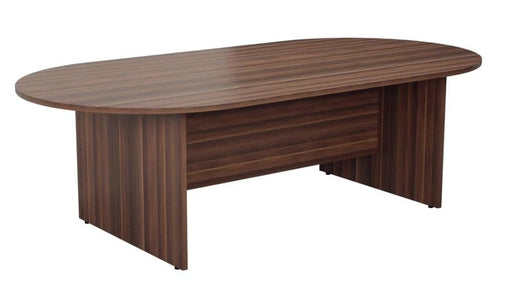 D End Meeting Table WORKSTATIONS TC Group Dark Walnut 1800 x 1000 