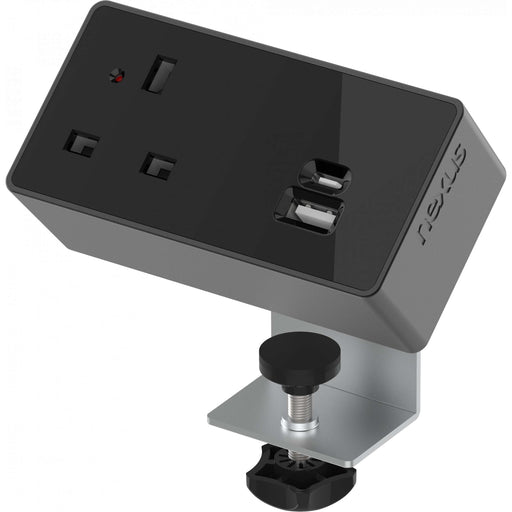 Desktop Power Module + 3 Metre Mains Cable Bundle Furniture>Accessories>Accessories>Nexus TC Group 1 Outlet 100W USB-C, 27W USB-A Black/Black