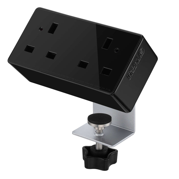 Desktop Power Module + 3 Metre Mains Cable Bundle Furniture>Accessories>Accessories>Nexus TC Group 2 Outlets No USB Black/Black
