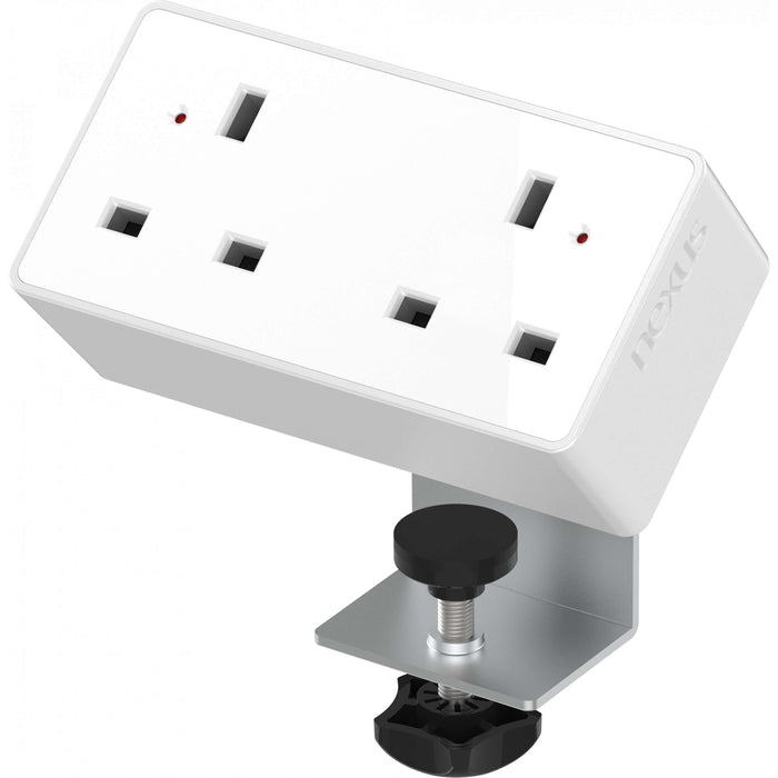 Desktop Power Module + 3 Metre Mains Cable Bundle Furniture>Accessories>Accessories>Nexus TC Group 2 Outlets No USB White/White