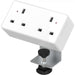 Desktop Power Module + 3 Metre Mains Cable Bundle Furniture>Accessories>Accessories>Nexus TC Group 2 Outlets No USB White/White