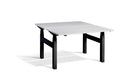 Duo Height Adjustable Bench System Desking Lavoro 1200 x 800 Black Grey
